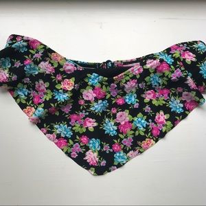 Rose Print Bikini Top